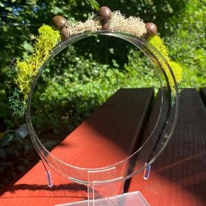 Earthy Mushroom Moss Metal Headband